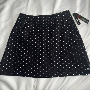 Polka Dot Black/White Skort Pantology Mini Summer Womens 10 Pattern Y2K